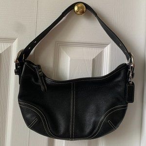 COACH 9541 Soho MINI  Hobo Black Classic Leather Shoulder Bag